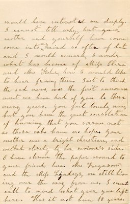 Letter from Julia Reid to Eliza Fisher, Nov. 15, 1895